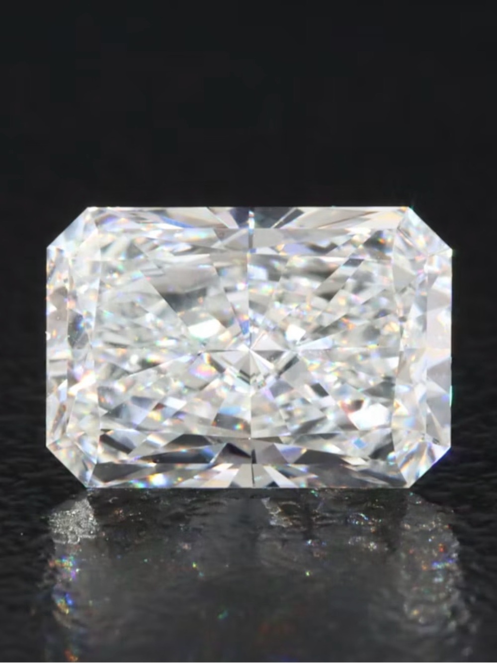 2.72 carat radiant cut lab diamond